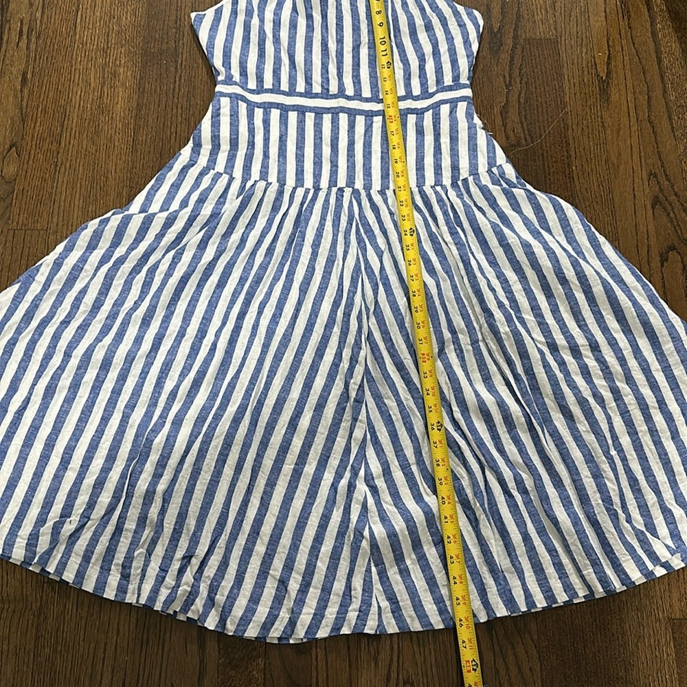 Eliza J Stripped Sleeveless Halter Fit and Flare Dress 14 - Picture 8 of 15